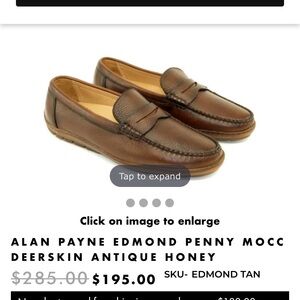 Alan Payne Edmond Penny Moccasin - Brown 101/2